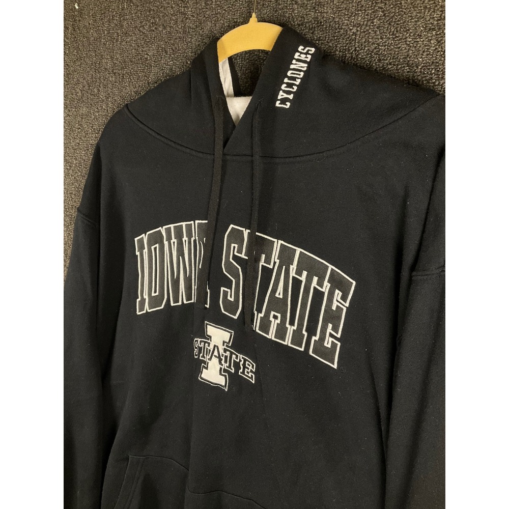 Colosseum Iowa State Cyclones Hoodie Mens XXL Black Embroidered Sweatshirt